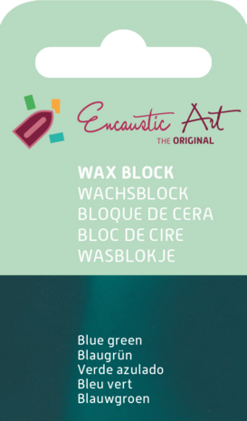 Encaustic Art wax - (08) blauwgroen 