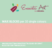 Encaustic Art wax - (24) roze doosje 10 st. 