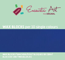 Encaustic Art wax - (10) ultramarijn doosje 10 st. 