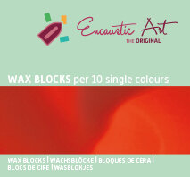 Encaustic Art wax - (02) vermiljoen doosje 10 st. 