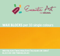 Encaustic Art wax - (04) goudgeel doosje 10 st. 