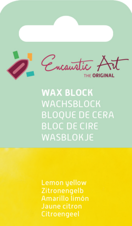 Encaustic Art wax - (05) citroengeel 