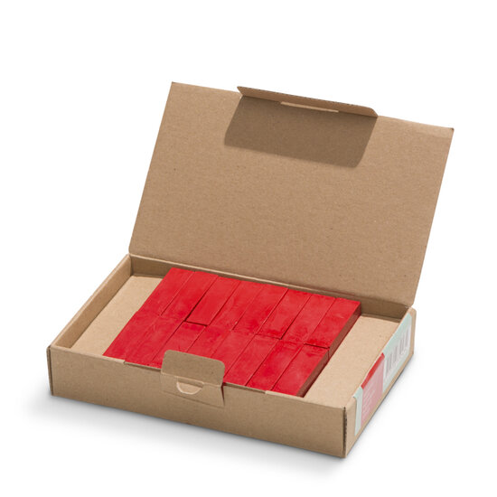 Encaustic Art wax - (43) felrood doosje 16 st.