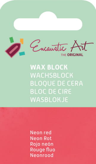 Encaustic Art wax - (36) neonrood