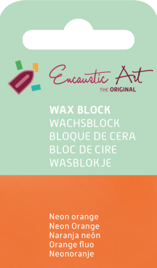Encaustic Art wax - (38) neonoranje