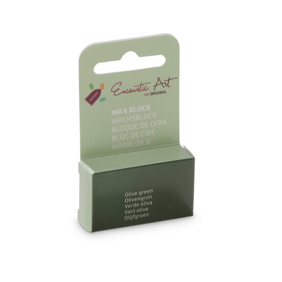 Encaustic Art wax - (23) olijfgroen