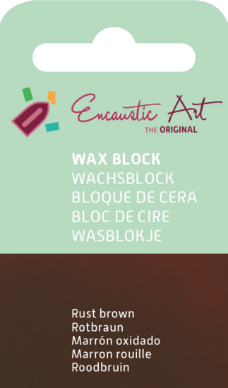 Encaustic Art wax - (13) roodbruin