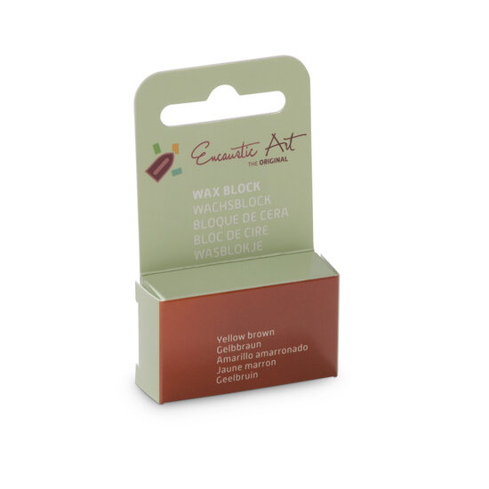 Encaustic Art wax - (14) geelbruin