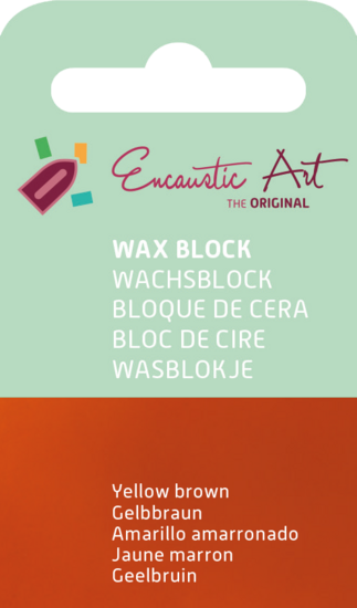 Encaustic Art wax - (14) geelbruin