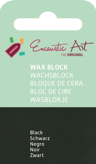 Encaustic Art wax - (15) zwart