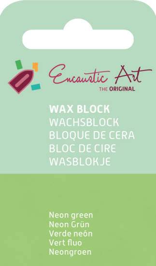 Encaustic Art wax - (40) neongroen