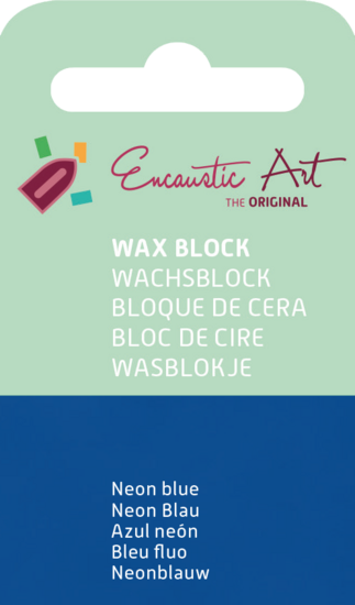 Encaustic Art wax - (41) neonblauw