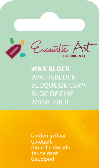 Encaustic Art wax - (04) goudgeel 