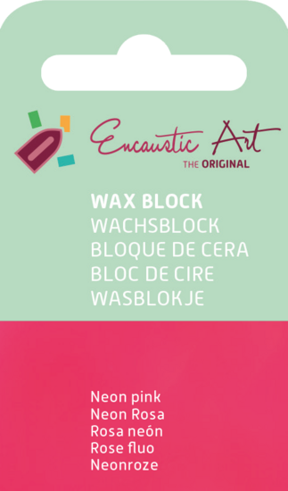 Encaustic Art wax - (37) neonroze