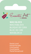 Encaustic Art wax - (34) pastel koraalrood