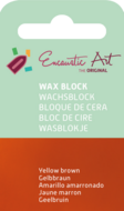 Encaustic Art wax - (14) geelbruin