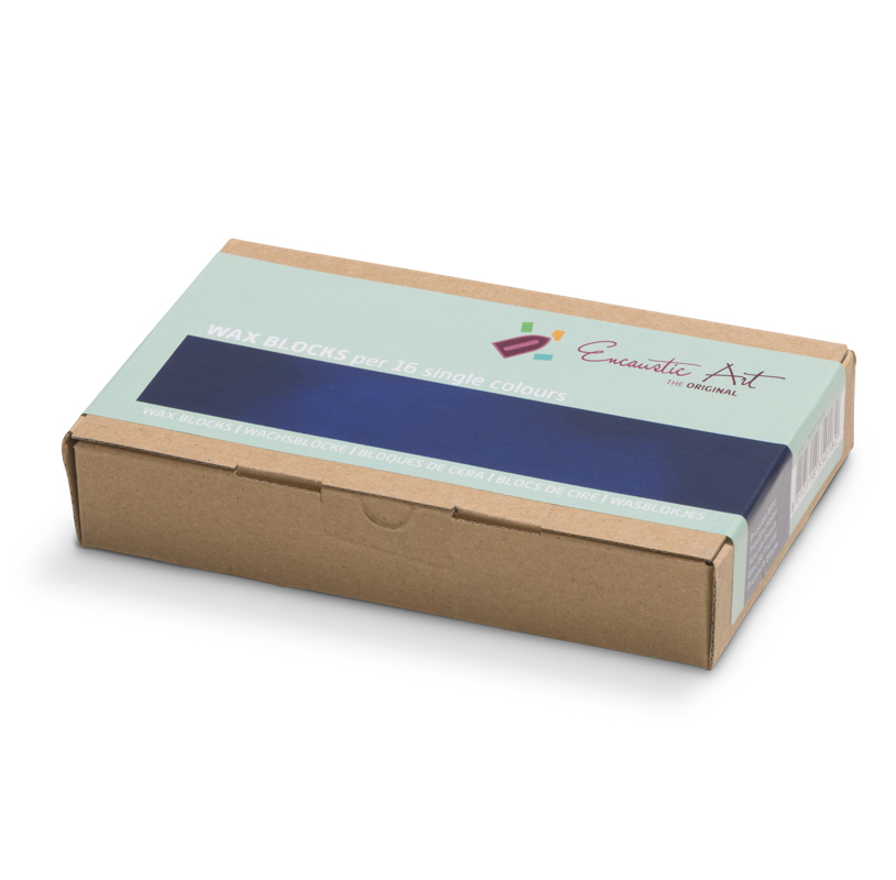 Encaustic Art wax - (18) pruisisch blauw doosje 16 st. 
