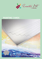 Encaustic Art schilderkaarten A5 - zilver