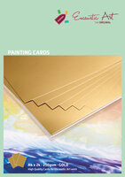 Encaustic Art schilderkaarten A4 - goud