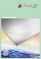 Encaustic Art schilderkaarten A4 - zilver